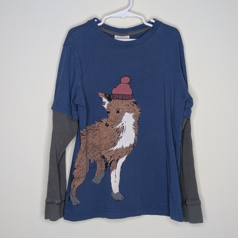 Hanna Andersson Fox Hat Shirt 130 8